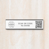 Kontrolle des Zugriffs | QR Code Security Lock Ent Türschild (Vorderseite )