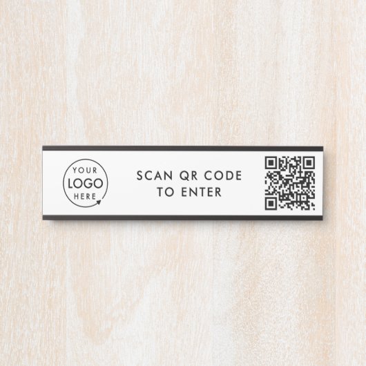 Kontrolle des Zugriffs | QR Code Security Lock Ent Türschild (Vorderseite )