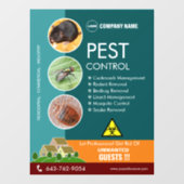 Kontrolle-Dienste-Fenster Fensteraufkleber (Blatt)