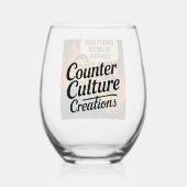 Kontrolle Edelstahlglas Weinglas Ohne Stiel (Vorderseite)