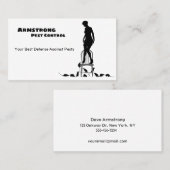 Kontrolle-Exterminierungsdienst Visitenkarte (Vorne/Hinten)