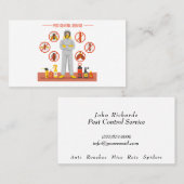 Kontrolle-Exterminierungsdienst Visitenkarte (Vorne/Hinten)