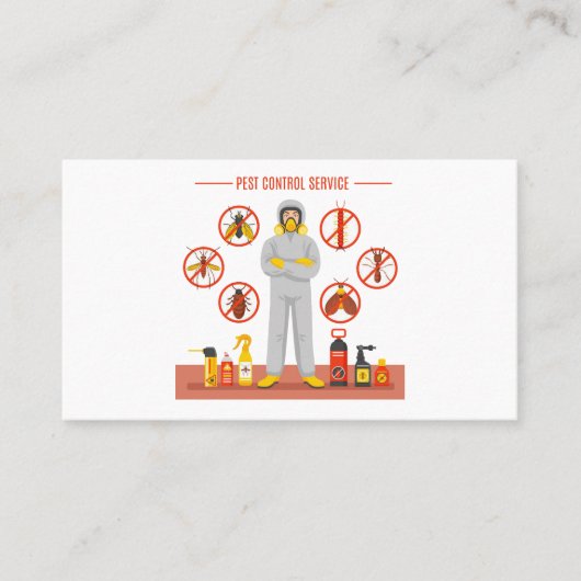 Kontrolle-Exterminierungsdienst Visitenkarte (Vorderseite)