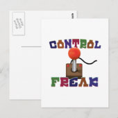 Kontrolle Freak Postkarte (Vorne/Hinten)