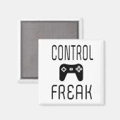 Kontrolle Freak Video Game Gamer Magnet (Vorderseite/Rückseite)
