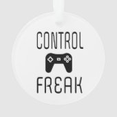 Kontrolle Freak Video Game Gamer Ornament (Rückseite)