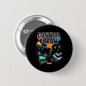 Kontrolle Freak - Videospiel-Gamer-Spaß Button (Vorne & Hinten)