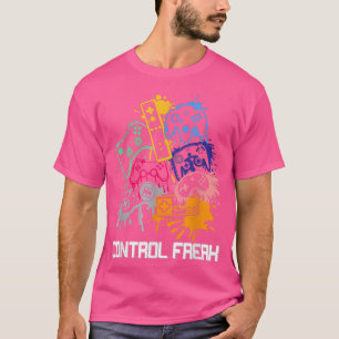 Kontrolle Freak Vintag Funny Gaming Video Gamer Gi T-Shirt