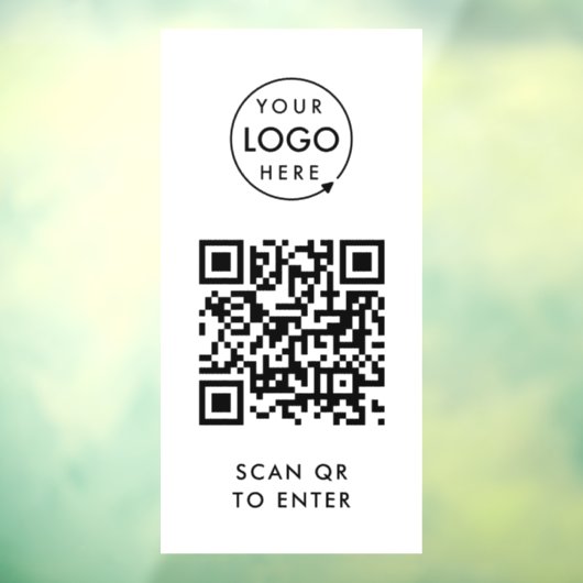 Kontrolle für den QR-Codezugriff | Scan to Enter O Fensteraufkleber (Blatt 3)