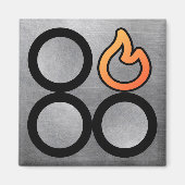 Kontrolle für die Hinterseite des Druckknopfs Magnet (Vorne)