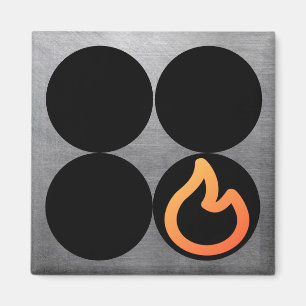 Kontrolle für die Vorderseite der Vorderseite mit  Magnet