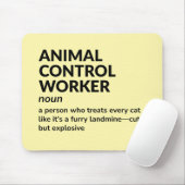 Kontrolle für Mitarbeiter - Jobdefinitionsgeschenk Mousepad (Mit Mouse)