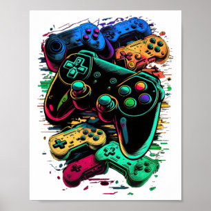 Kontrolle Gamer-Videospielcontroller 1 Poster