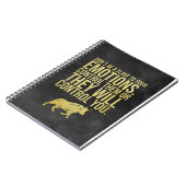 Kontrolle Ihrer Gefühle durch Investoren Notizblock (Linke Seite)