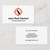 Kontrolle/Insektenklemme Visitenkarte (Vorne/Hinten)