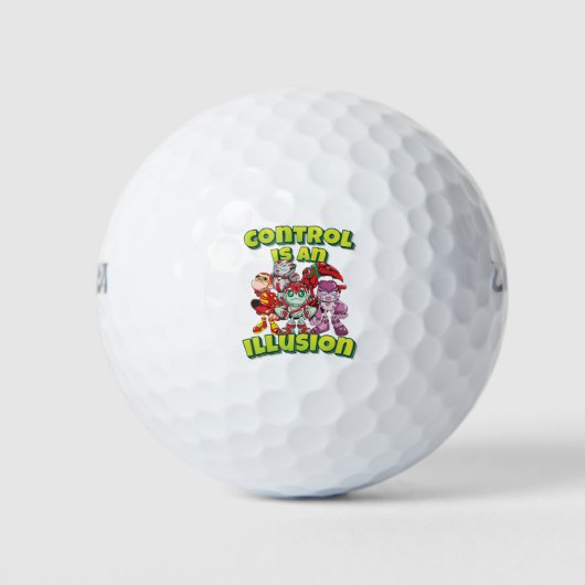 Kontrolle ist eine Illusion Robot AI Golfball (Vorderseite)