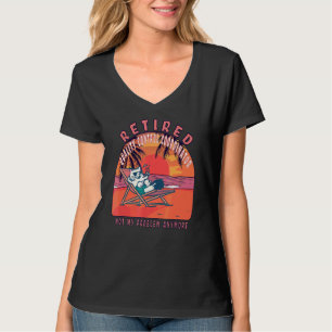 Kontrolle-Koordinator für die Vintage Retir T-Shirt