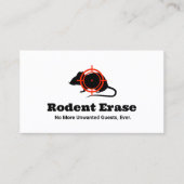 Kontrolle-Mausausscheider von Nagetieren Visitenkarte (Vorderseite)