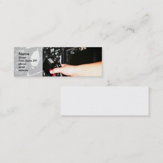 Kontrolle Mini Visitenkarte (Vorne/Hinten)