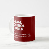 Kontrolle Mitarbeiter Definition Kaffee Tasse (Vorderseite Links)