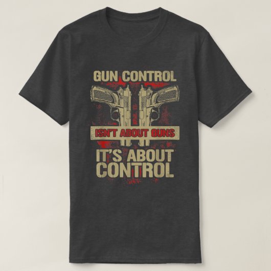 Kontrolle nicht über Waffen, sondern über Kontroll T-Shirt (Design vorne)