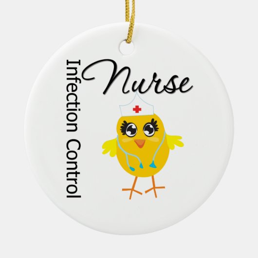Kontrolle Nurse Chick v1 Keramikornament (Vorne)