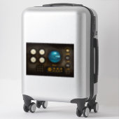 Kontrolle-Panel-Sonarsystem Retro-Steampunk Aufkleber (Koffer)