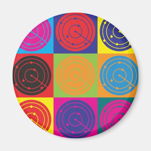 Kontrolle Pop Art Magnet (Vorne)