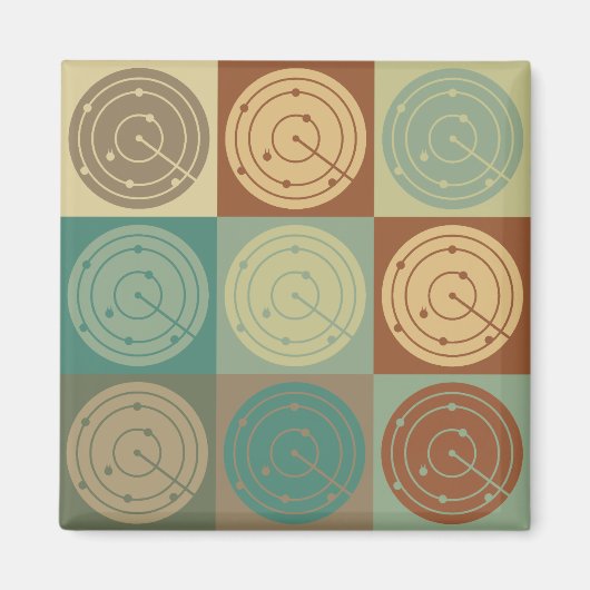 Kontrolle Pop Art Magnet (Vorne)