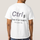 Kontrolle S T-Shirt (Rückseite)