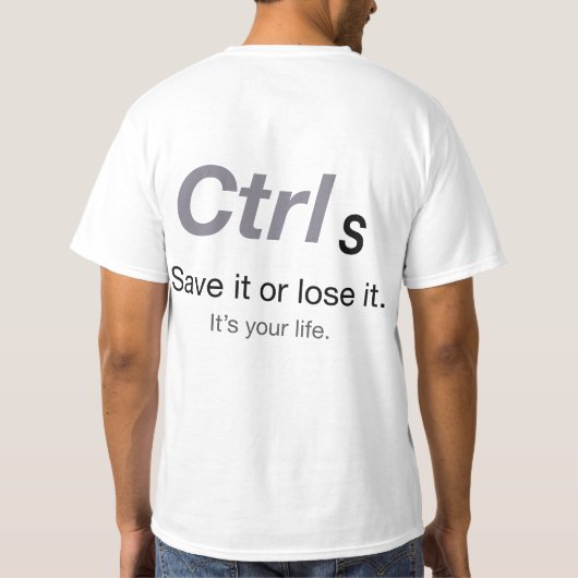 Kontrolle S T-Shirt (Rückseite)