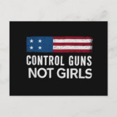 Kontrolle spielt keine Mädchen Postkarte (Vorderseite)