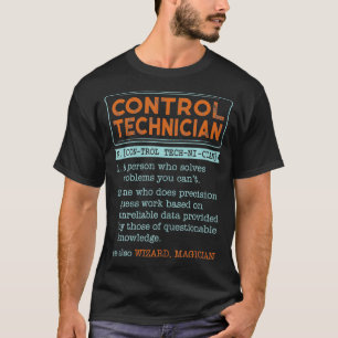 Kontrolle Techniker Wörterbuch-Assistent Magier T-Shirt