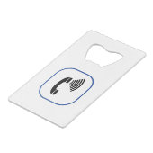 Kontrolle Telefon Geldbeutel Flaschenöffner (Vorderseite Schrägansicht)