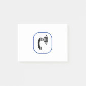 Kontrolle Telefon Post-it Klebezettel (Vorderseite)