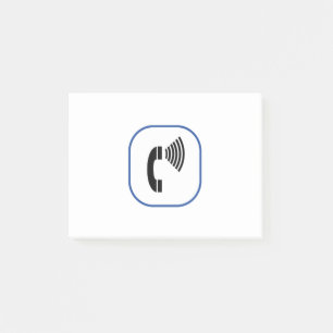 Kontrolle Telefon Post-it Klebezettel