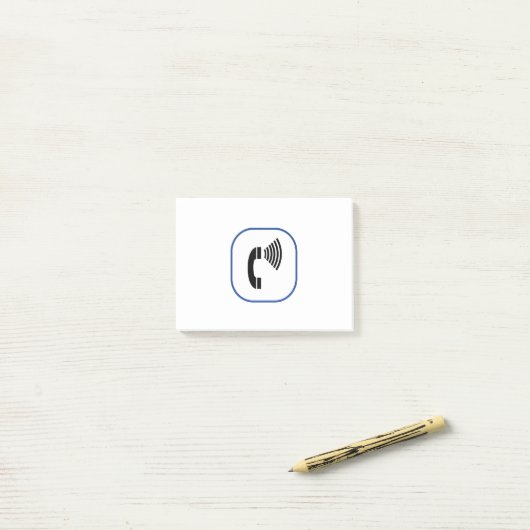 Kontrolle Telefon Post-it Klebezettel (Auf Schreibtisch)