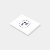 Kontrolle Telefon Post-it Klebezettel (angewinkelt)