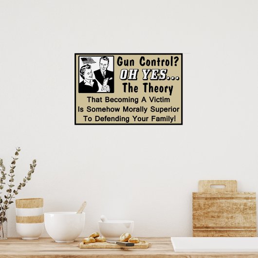 Kontrolle? Theorie eines Opfers! Poster (Küche)