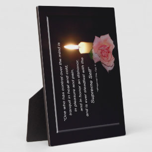 Kontrolle über Geist - Oberstes Selbst, Gita Quote Fotoplatte