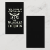 Kontrolle über meinen Saraztic Owl Lover schlauen  Visitenkarte (Vorne/Hinten)