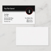 Kontrolle und Ausrottung Visitenkarte (Vorne/Hinten)