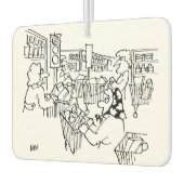 Kontrolle Verkehrsleuchten in einem Supermarkt Autolufterfrischer (Links)