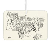 Kontrolle Verkehrsleuchten in einem Supermarkt Autolufterfrischer (Vorderseite)