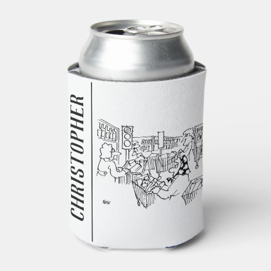 Kontrolle Verkehrsleuchten in einem Supermarkt Dosenkühler (Kanne Vorderseite)