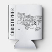 Kontrolle Verkehrsleuchten in einem Supermarkt Dosenkühler (Rückseite)