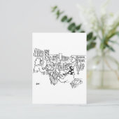 Kontrolle Verkehrsleuchten in einem Supermarkt Postkarte (Stehend Vorderseite)