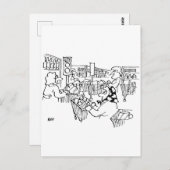 Kontrolle Verkehrsleuchten in einem Supermarkt Postkarte (Vorne/Hinten)