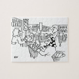 Kontrolle Verkehrsleuchten in einem Supermarkt Puzzle