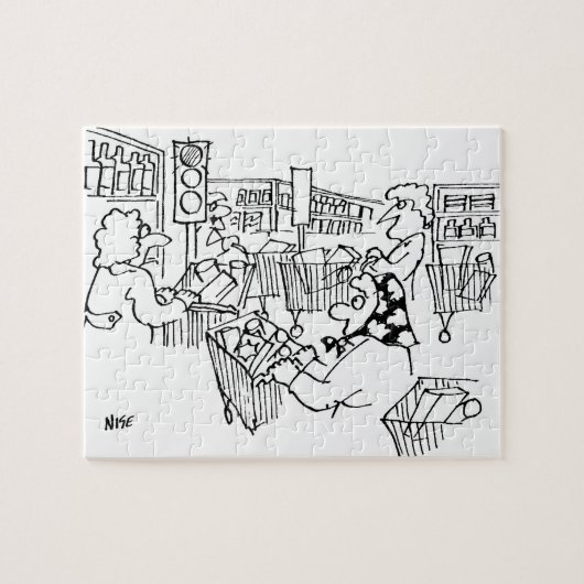 Kontrolle Verkehrsleuchten in einem Supermarkt Puzzle (Horizontal)